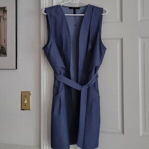 BCBG Blue Waistcoat Size Large